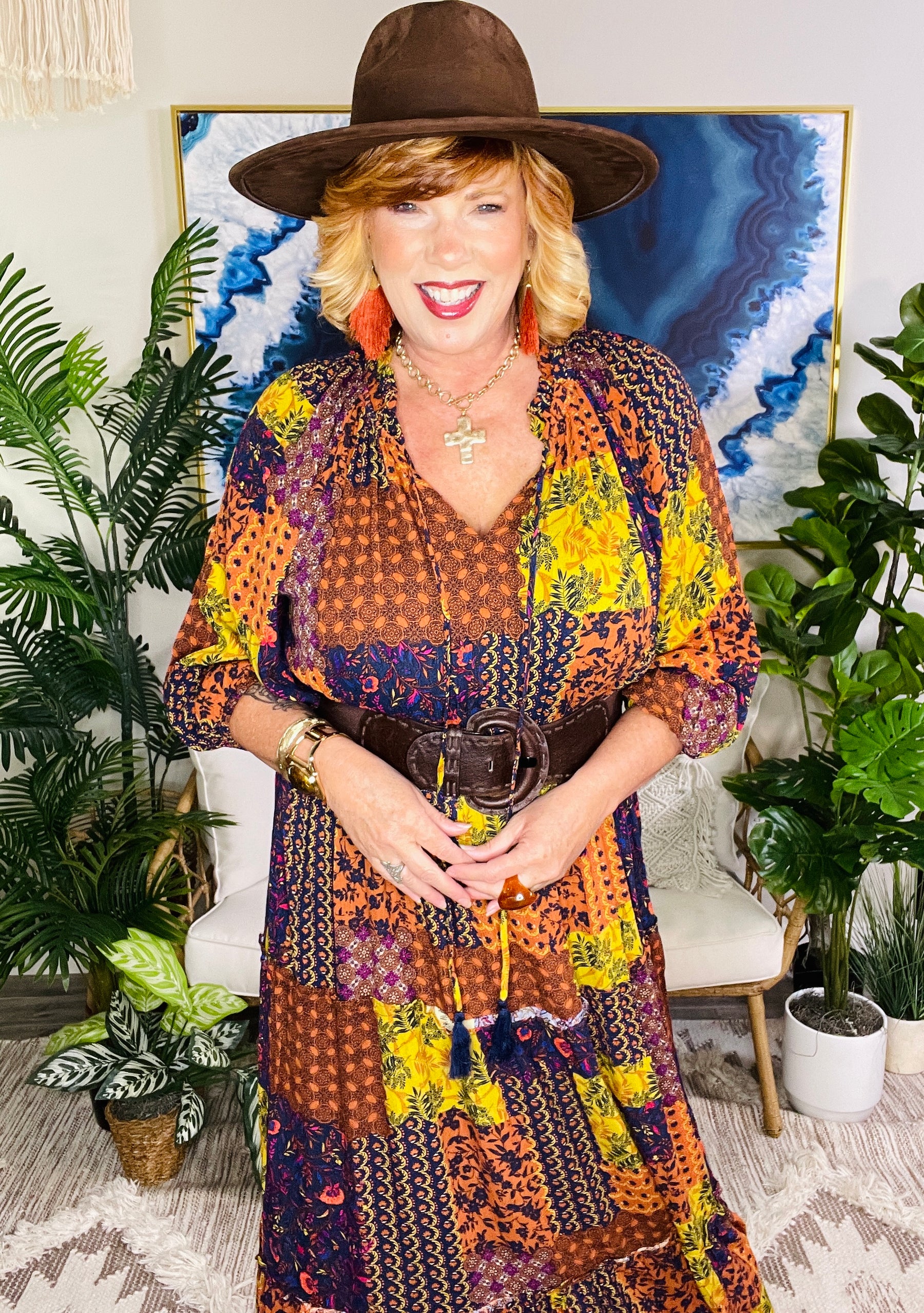 Wander With Me Boho Dress - DR282GO