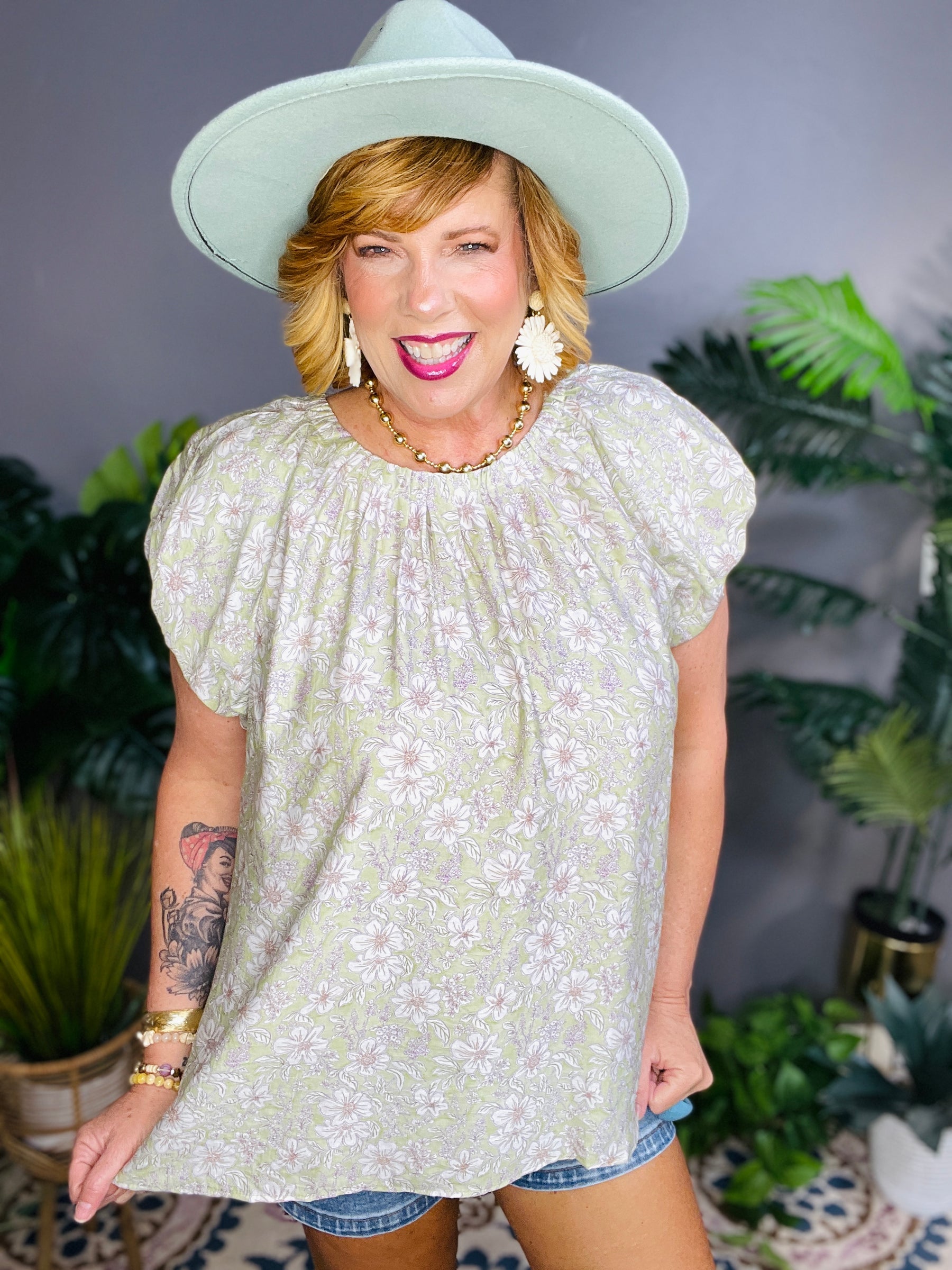 Quiet Moments Floral Top