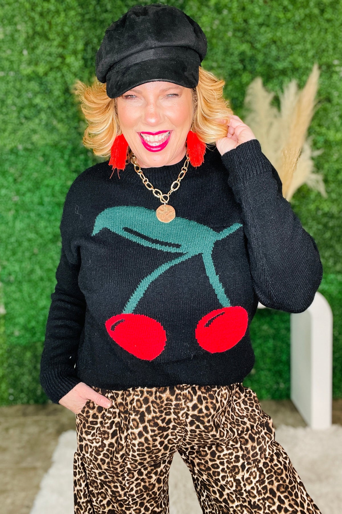 Sweet As Cherries Sweater (3 Colors)