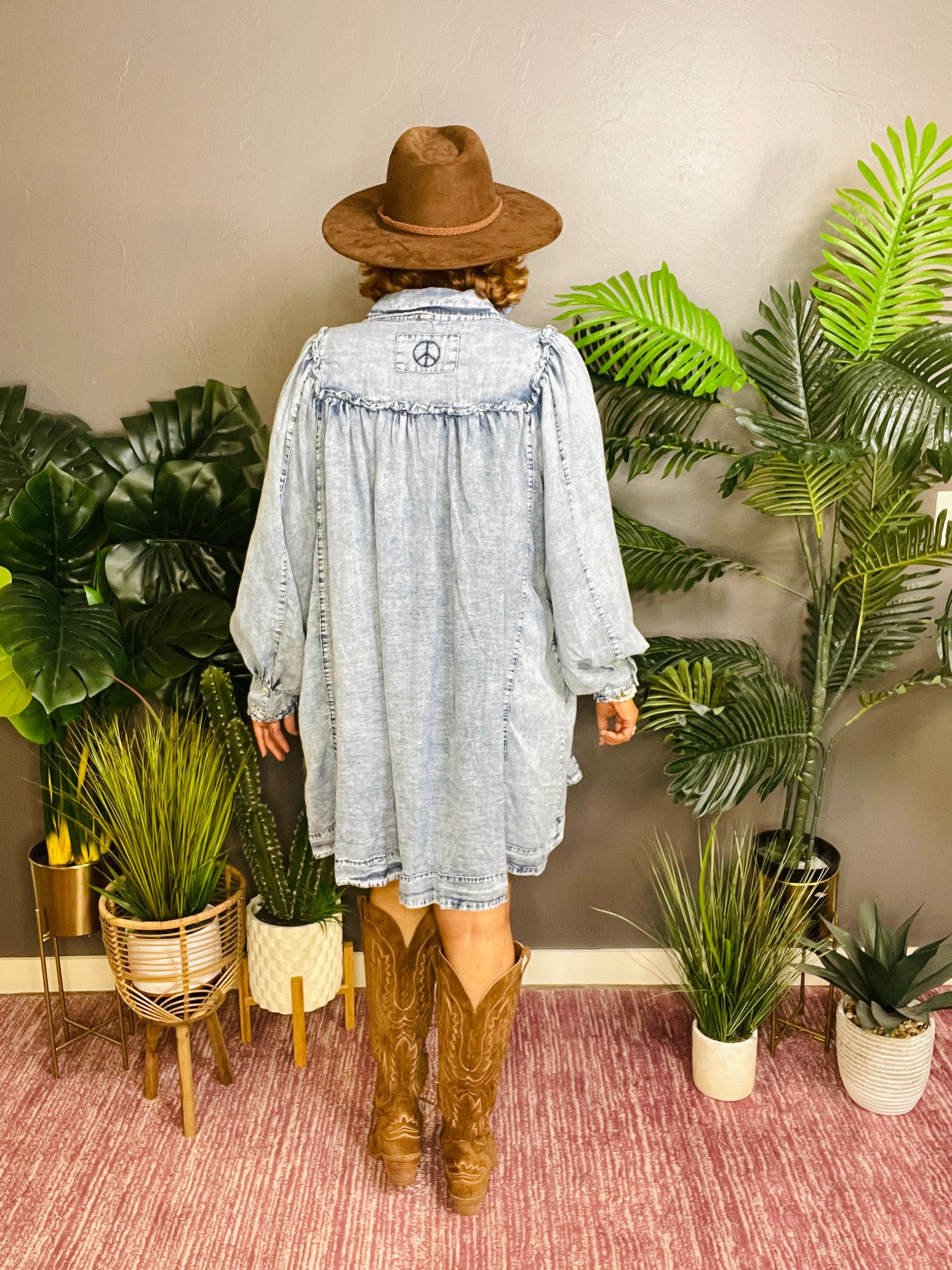 Denim Meets Comfort Tunic/Dress - DR063DN