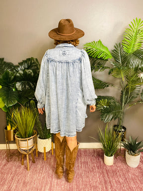 Denim Meets Comfort Tunic/Dress - DR063DN