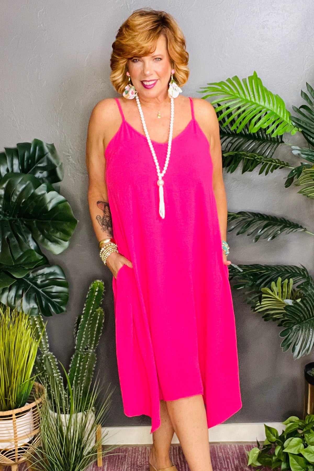 Daydream Darling Hot Pink Dress - DR129HP