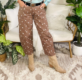 Happy Go Dottie Barrel Jeans (3 Colors)