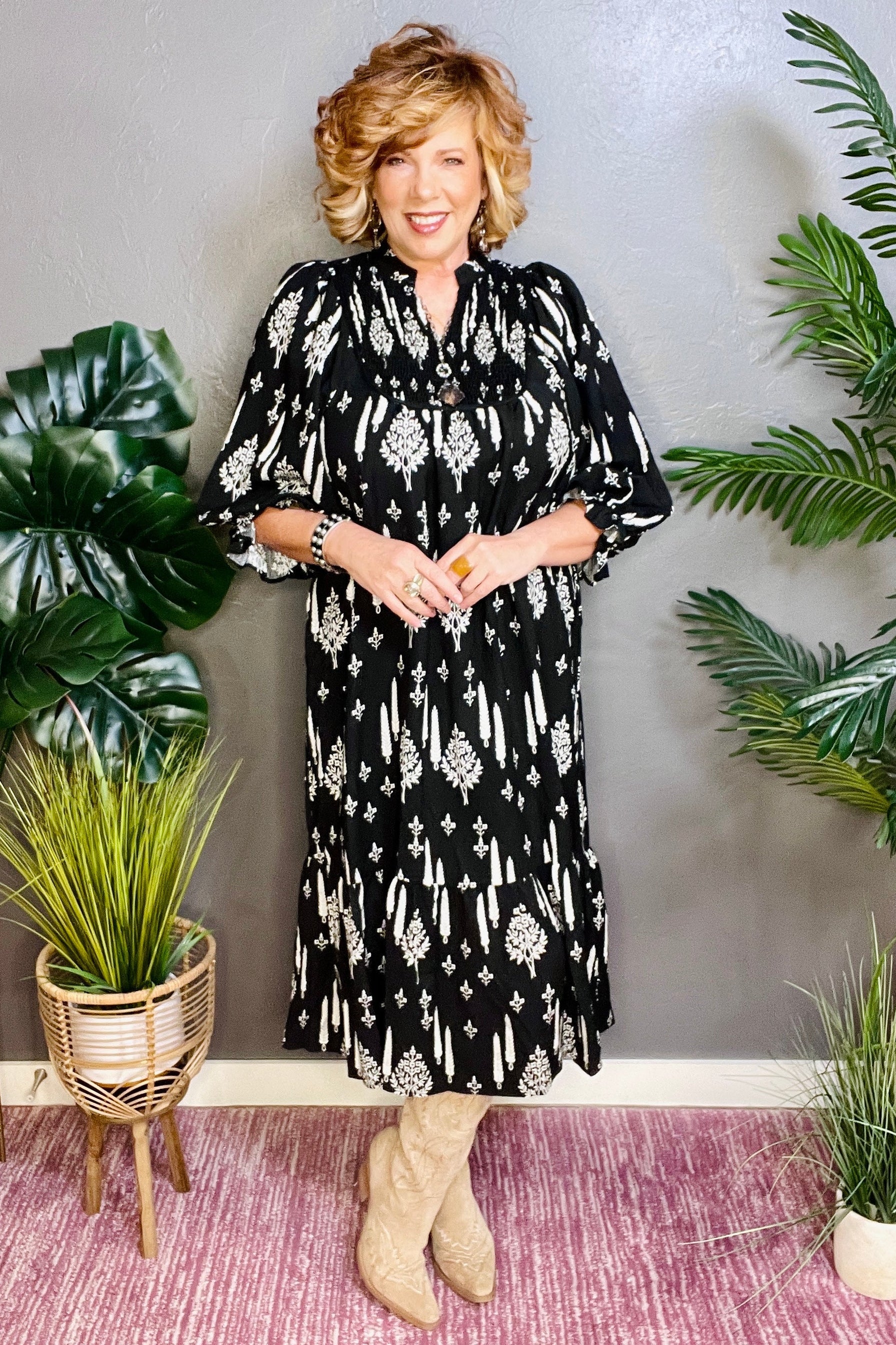 In My Mood Midi Dress - DR033BK