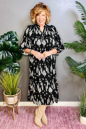 In My Mood Midi Dress - DR033BK