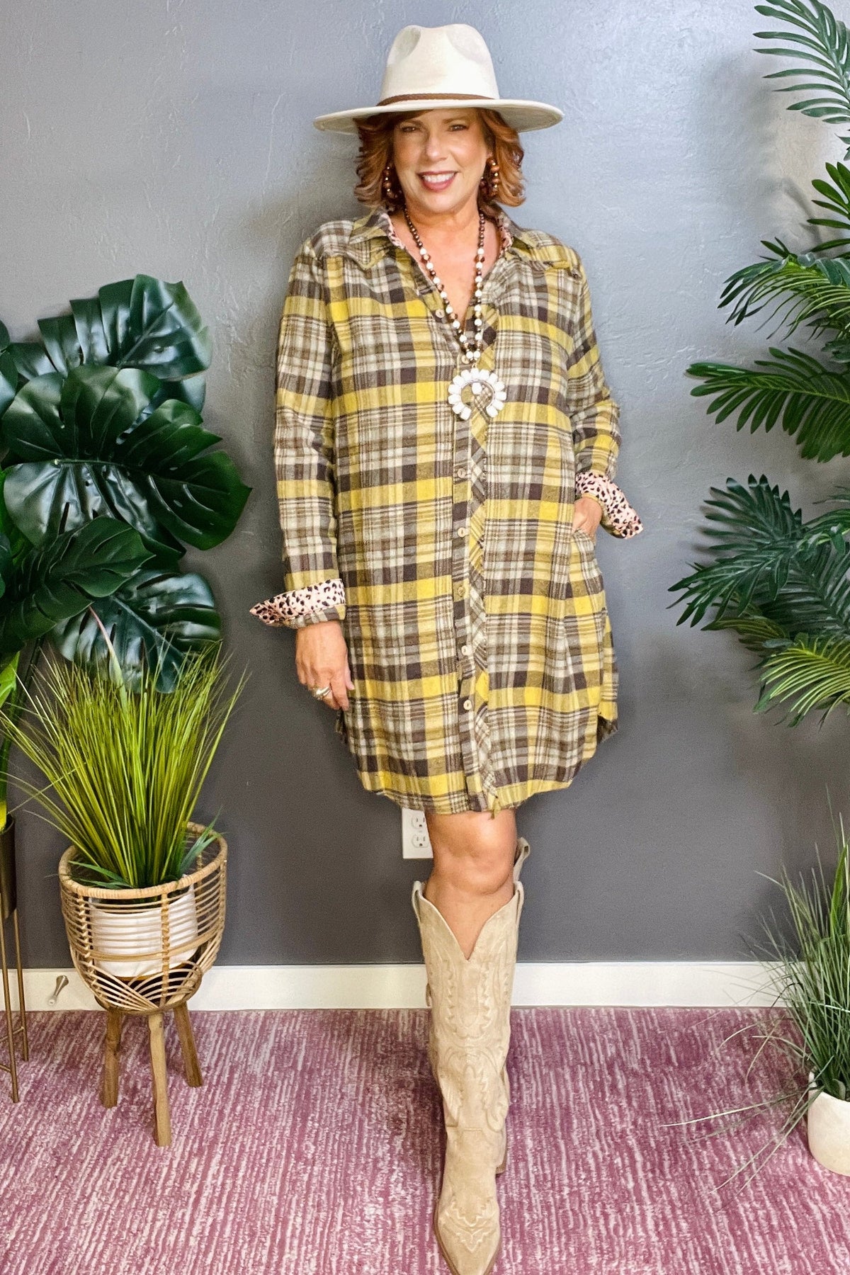 Plaid Crush Dress - DR023BR