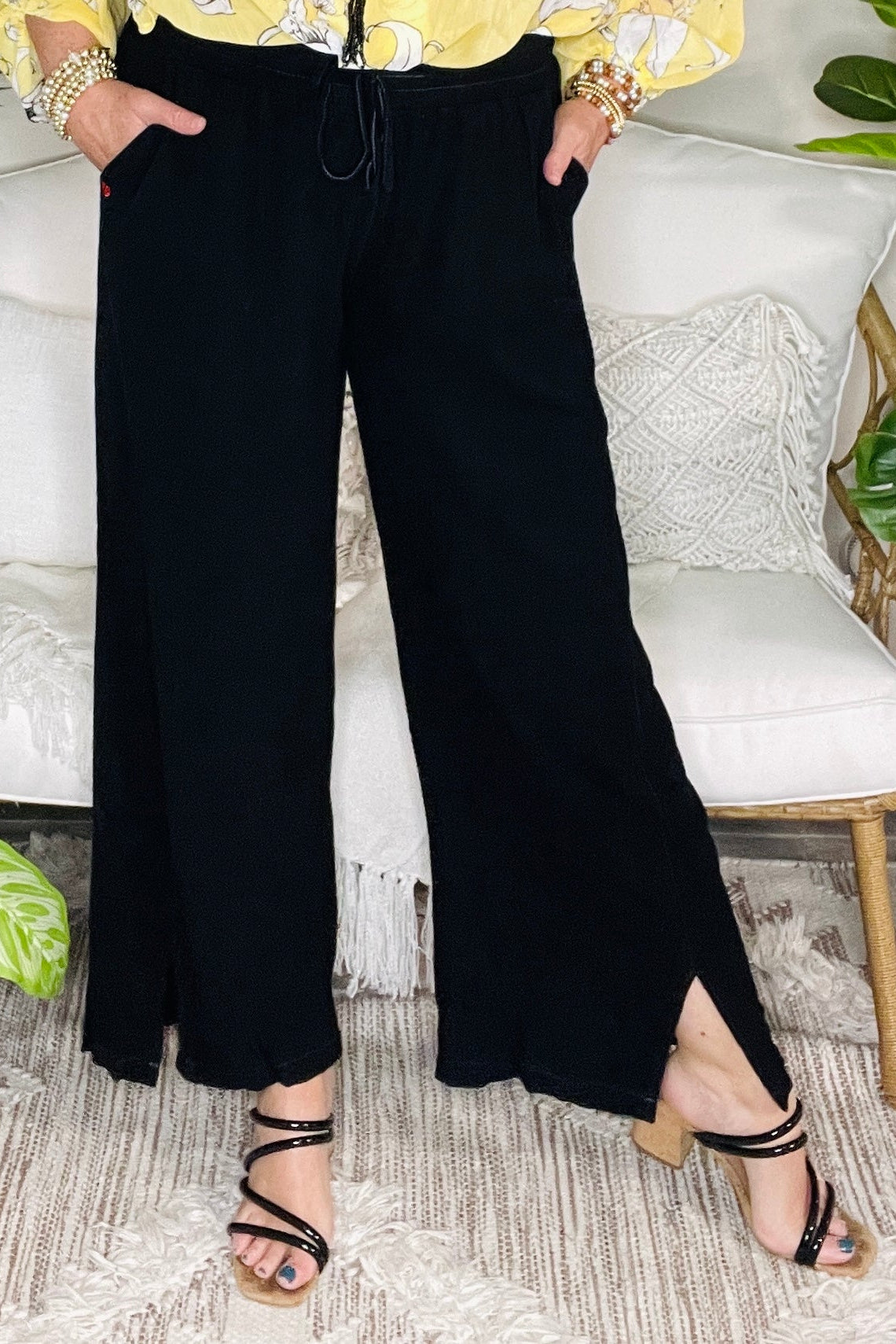 Classic Crush Black Pant - P097BK