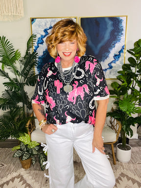 Rodeo Queen Top - S861BK
