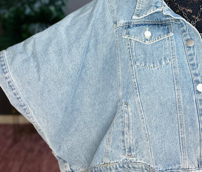 Blue jean Beauty Oversized Jacket - OT032DN