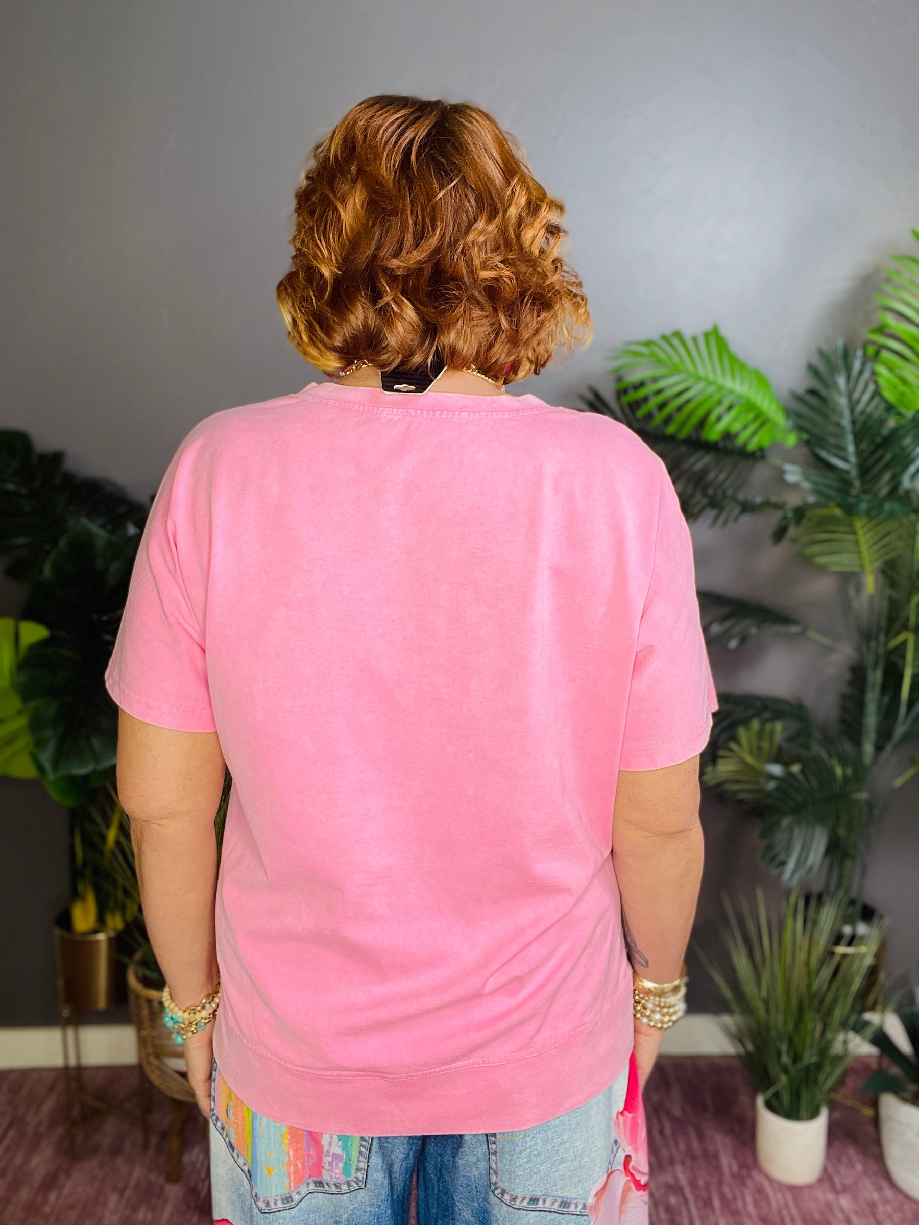 Think Pink Mineral Wash Top