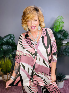 Art In Motion Abstract Top - S287MU