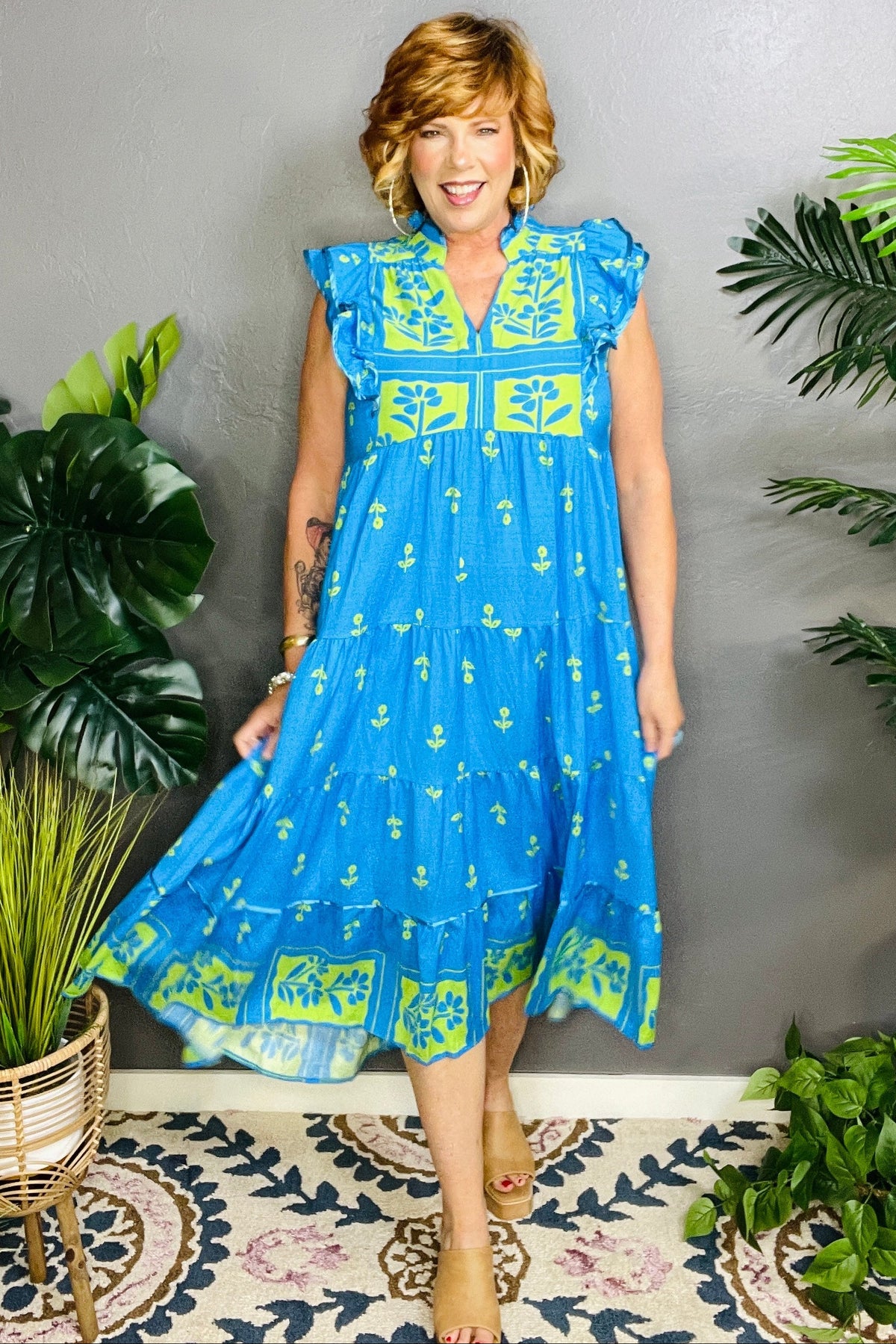 Cruise Ready Midi Dress - DR176OB