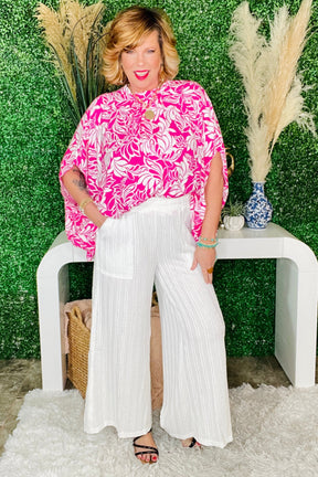 Make An Impact Pink Floral Top - S358PK