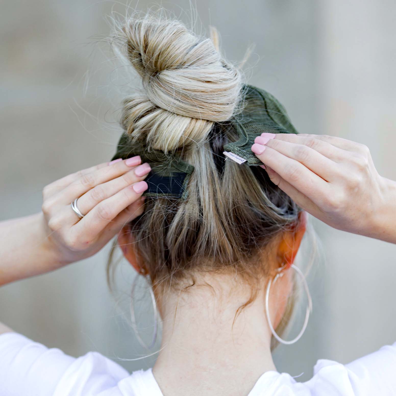 Distressed Messy Bun Caps | Adjustable (3 Colors)