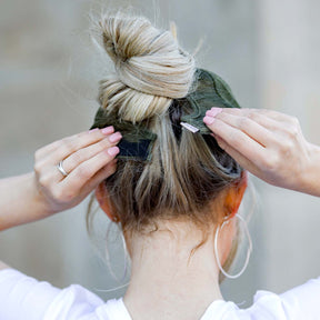 Distressed Messy Bun Caps | Adjustable (3 Colors)