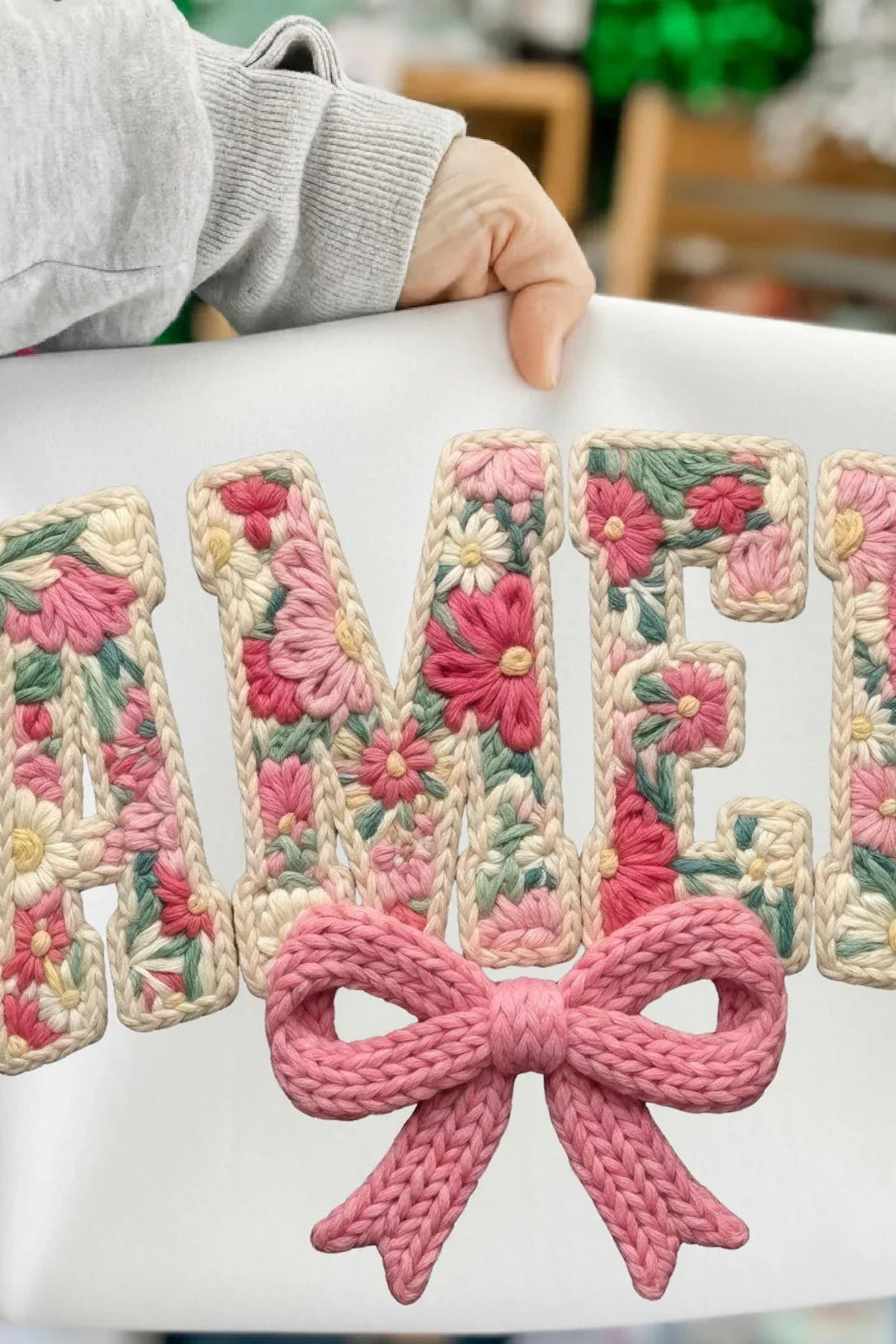 Amen in Stitches in White Graphic Tee and Sweatshirt