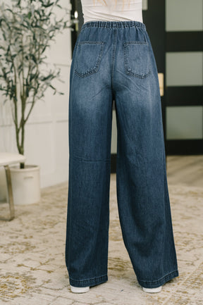 Ashley High Waist Featherweight Palazzo Jean