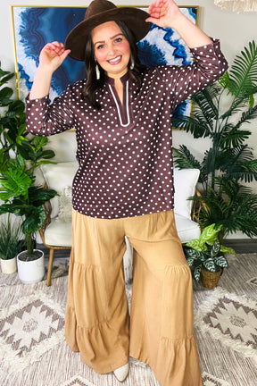 Sweet Spot Dotted Top - LW017BR