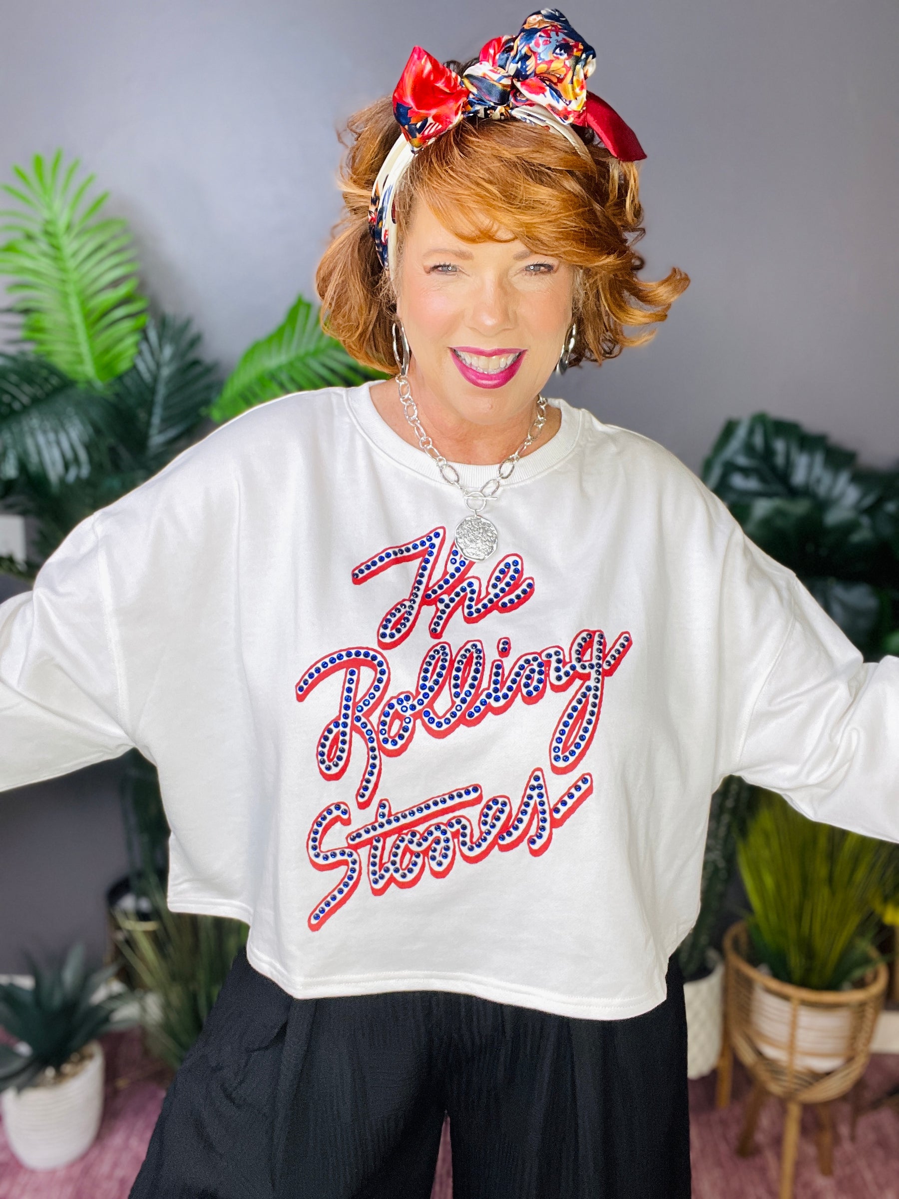 The Rolling Stones Bling Top - S471WH