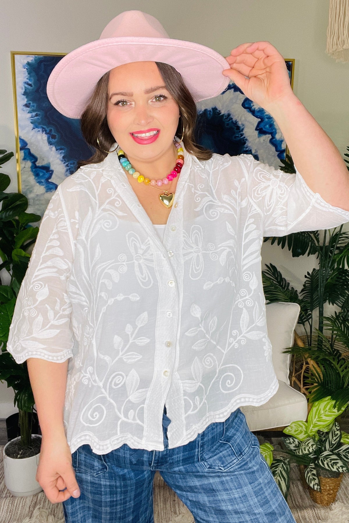 Gypsy Road White Top - S986WH