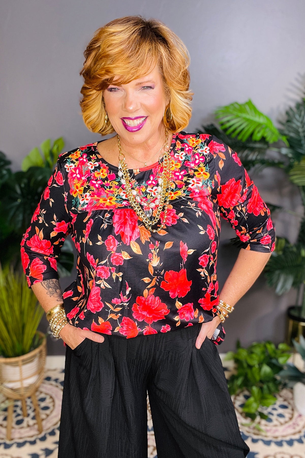 Honey Hush Top - S687BK