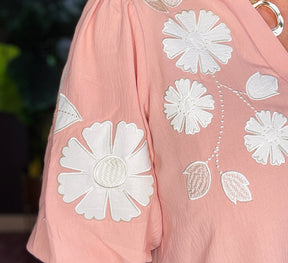 Sunday Morning Bloom Pink Top - S421PK