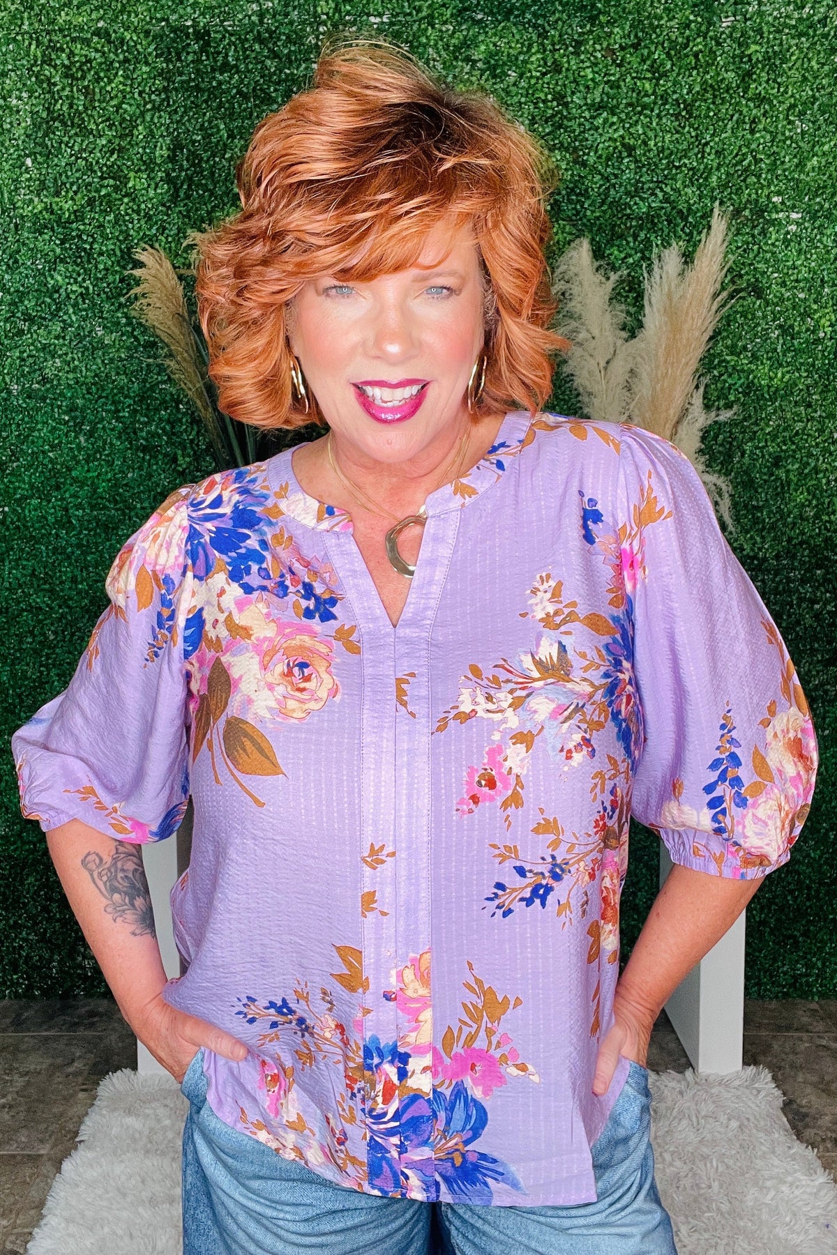 Here Comes The Bloom Top - S424LV