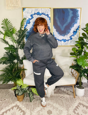 Doing Nothing Today Top And Pant Set
