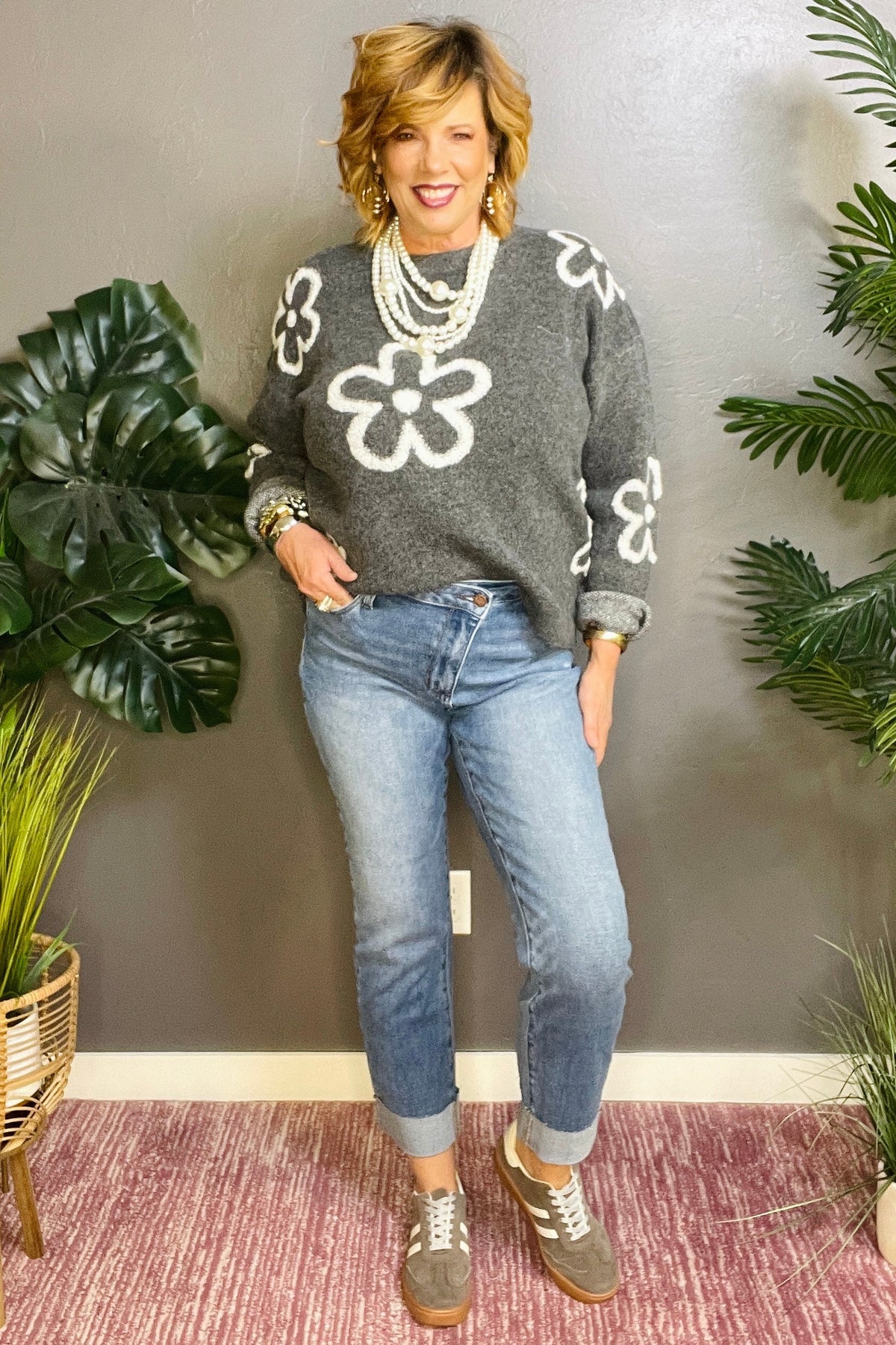 Soft As Flowers Sweater