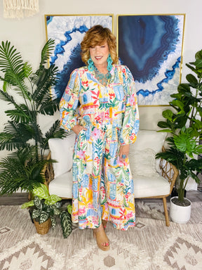 Postcards From Paradise Top And Pant Set - SET110MU