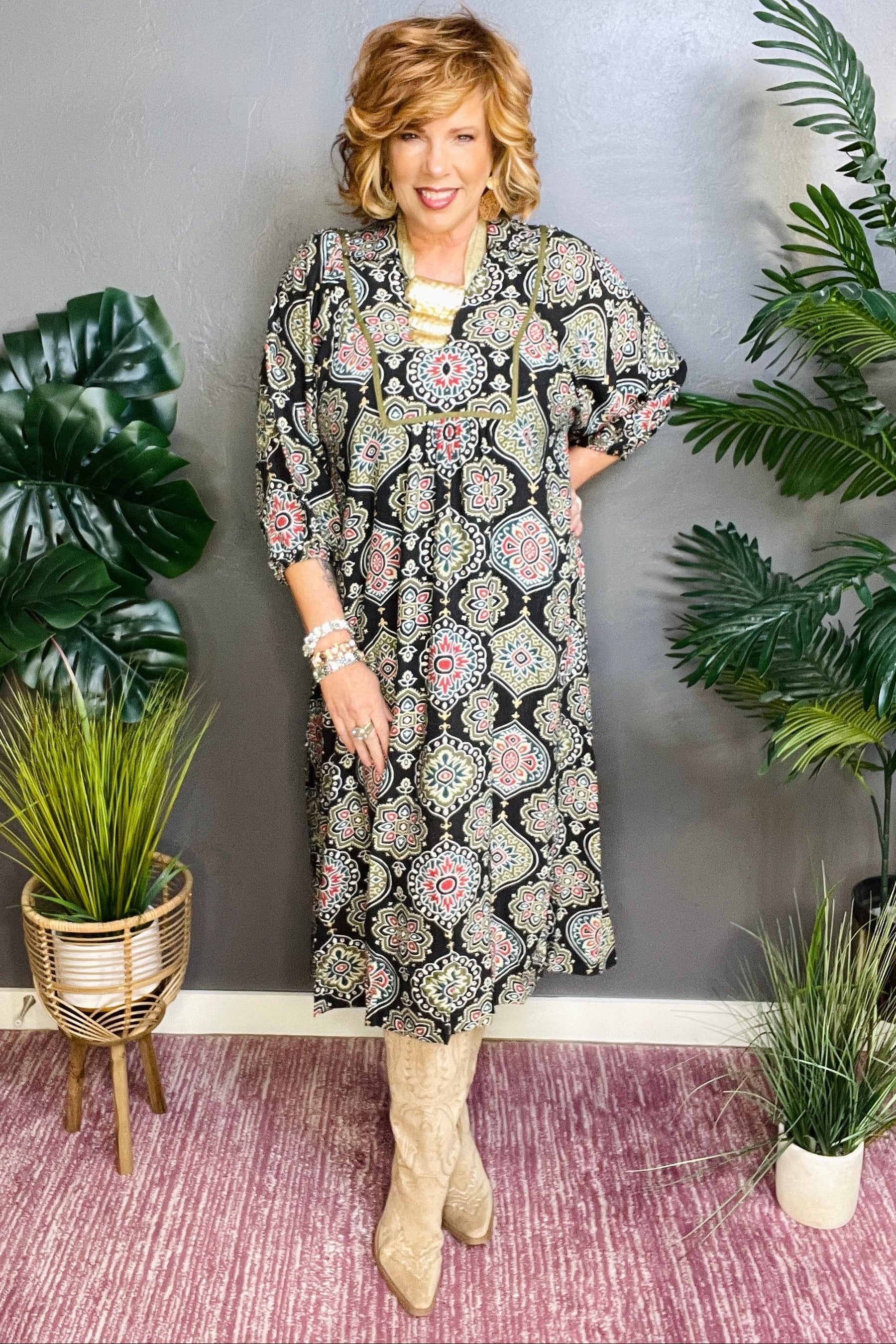 Join The Movement Midi Dress - DR029BK