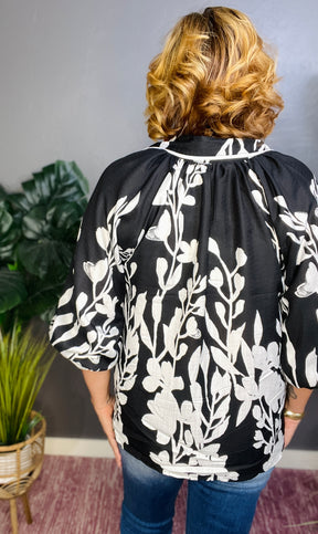 Chic Dreams Black/White Top - S006BW