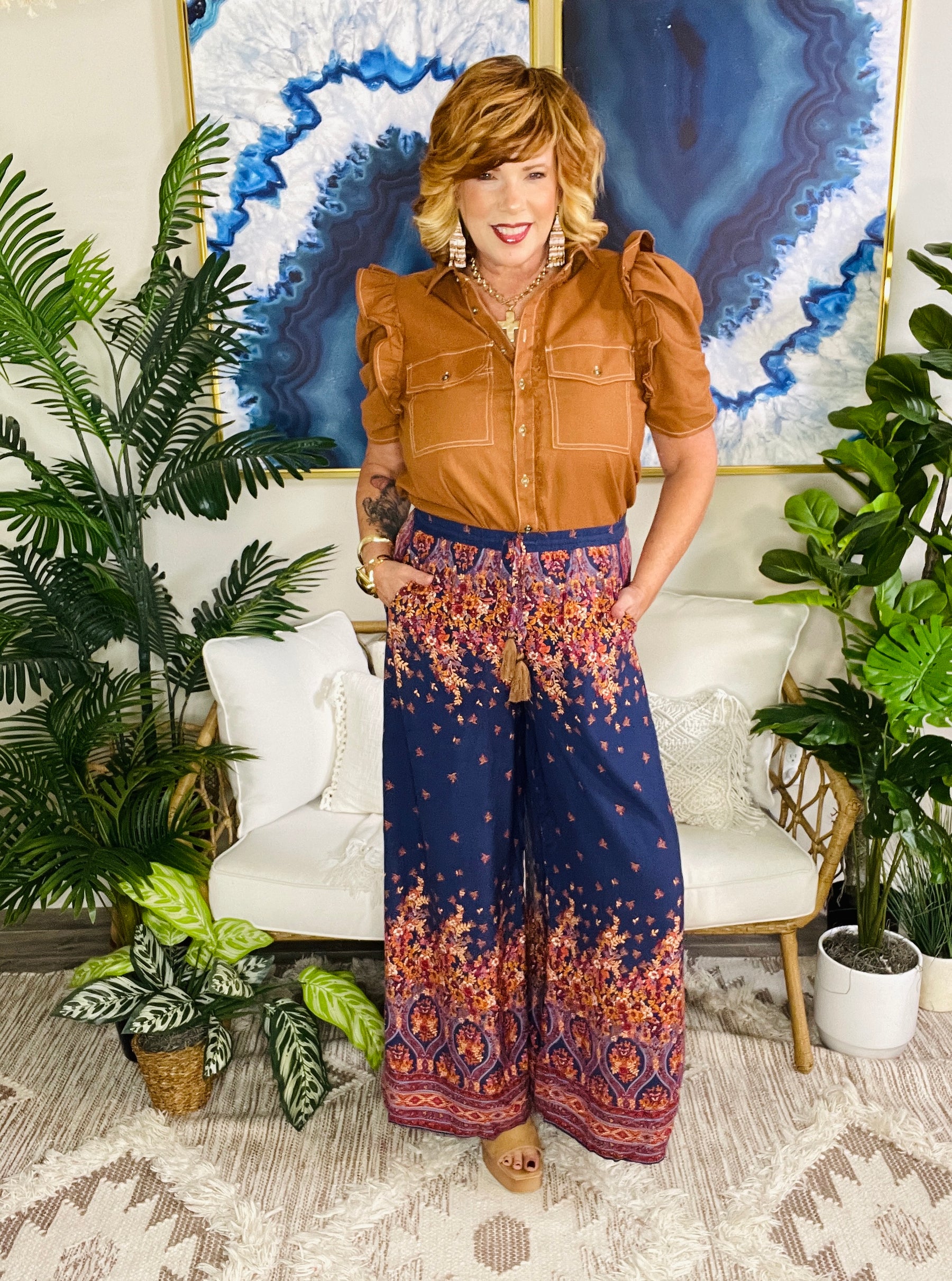 Boho For Days Pants - P182BL
