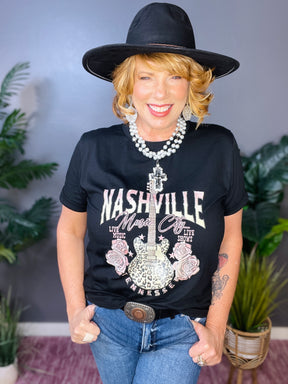 NASHVILLE MUSIC CITY Graphic Tee Shirt