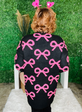 Pretty Little Bow Cardigan - OT120BK