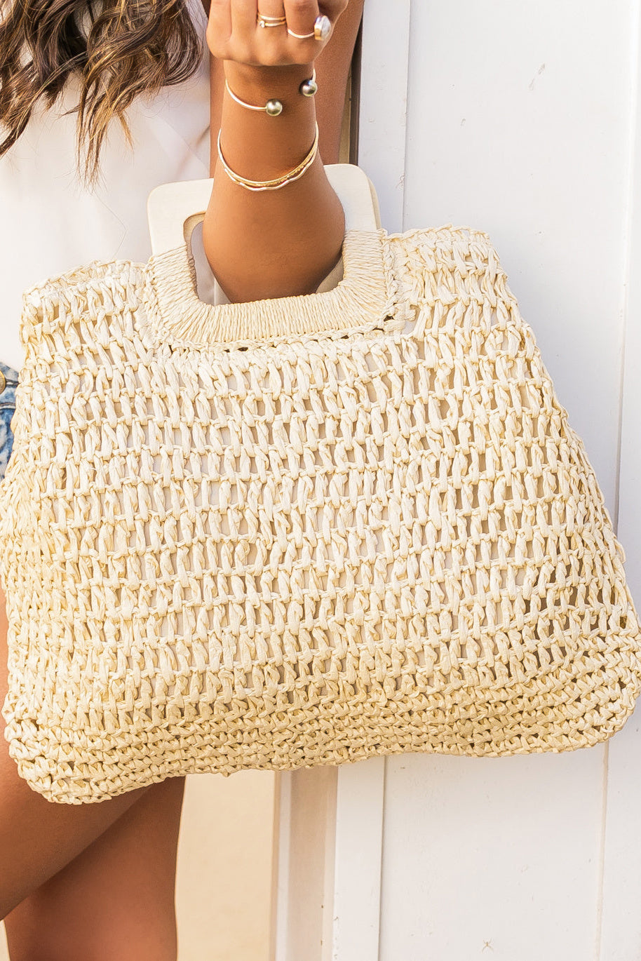Oversized Straw Tote (2 Colors)