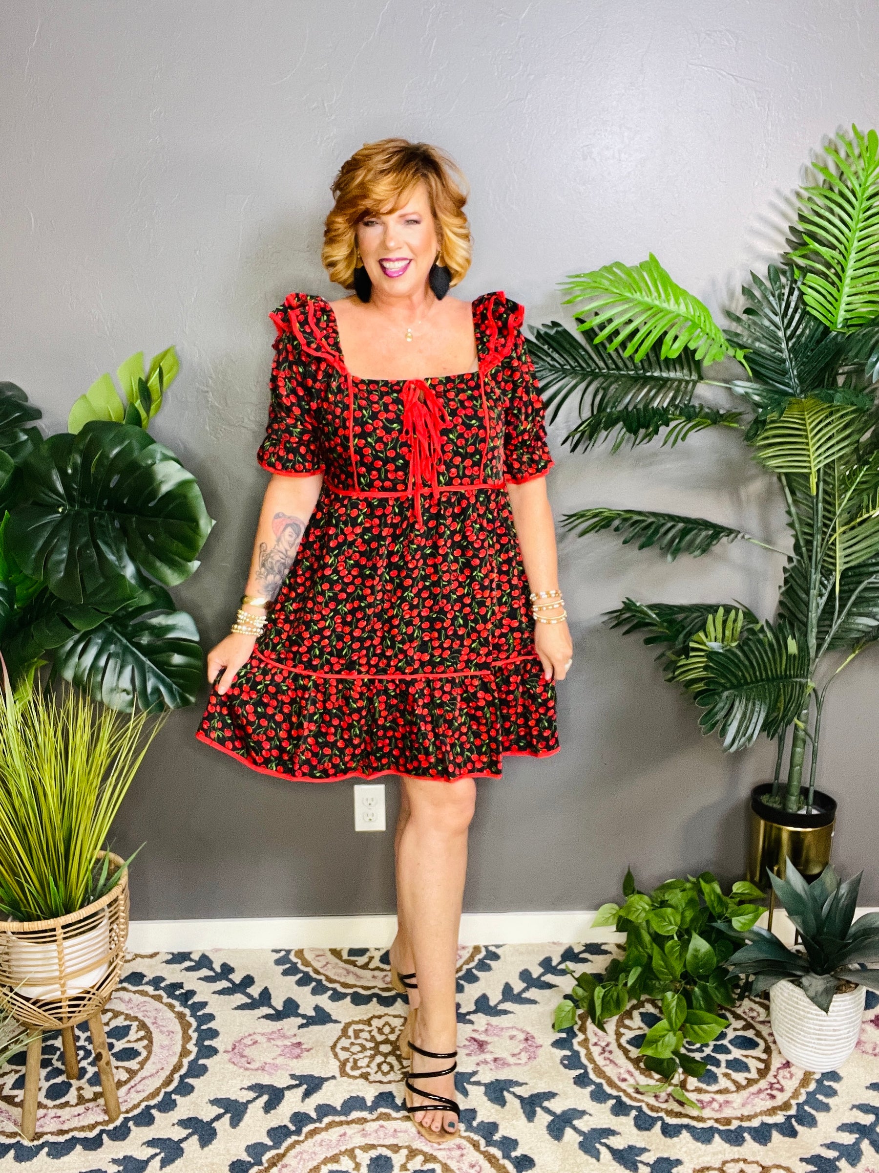 Cherry On Top Dress - DR164BK
