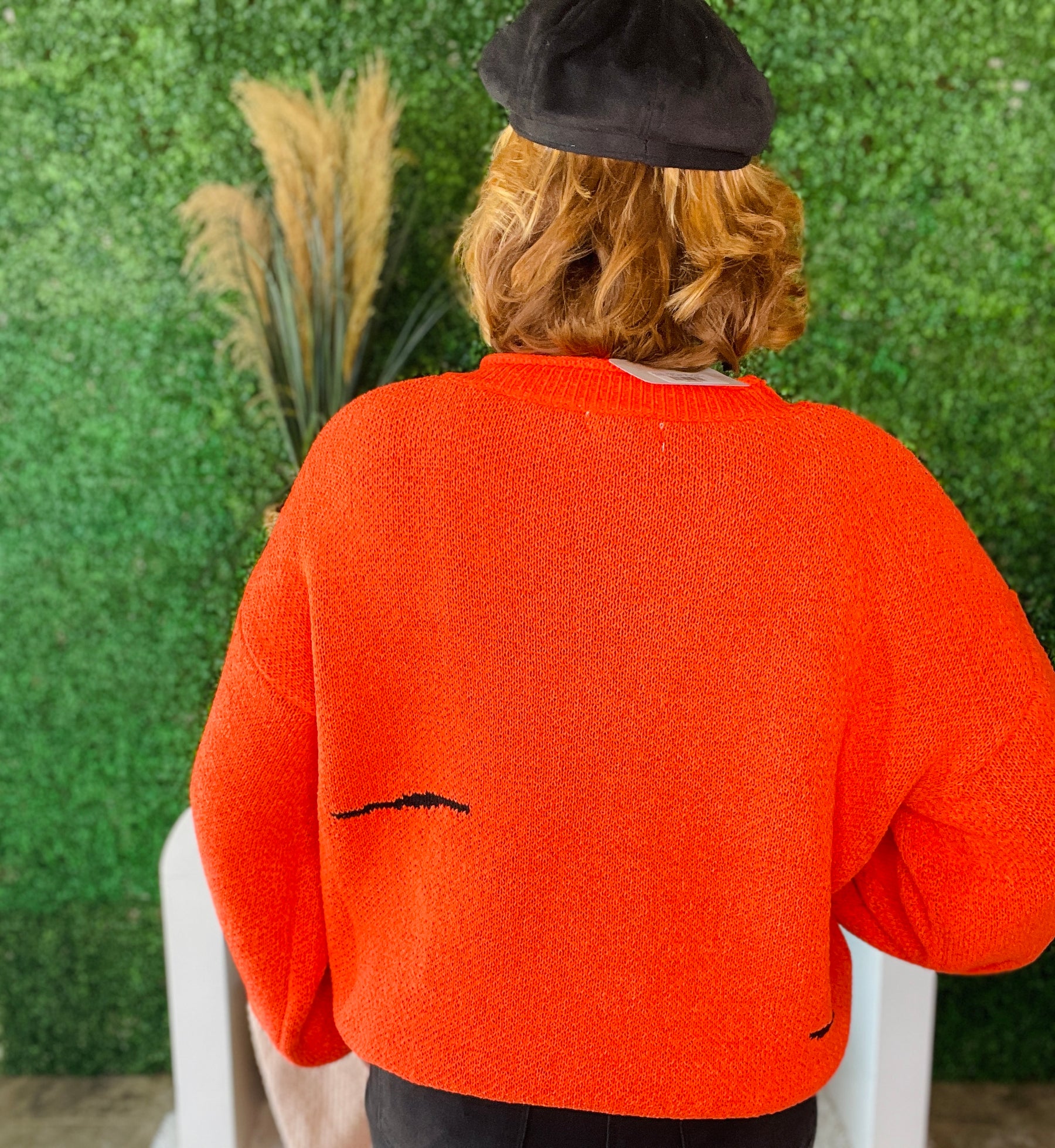 Hey Boo Halloween Sweater ~ S002OR