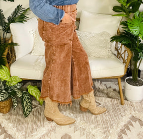 Come As You Are Camel Corduroy Pants - P167CA