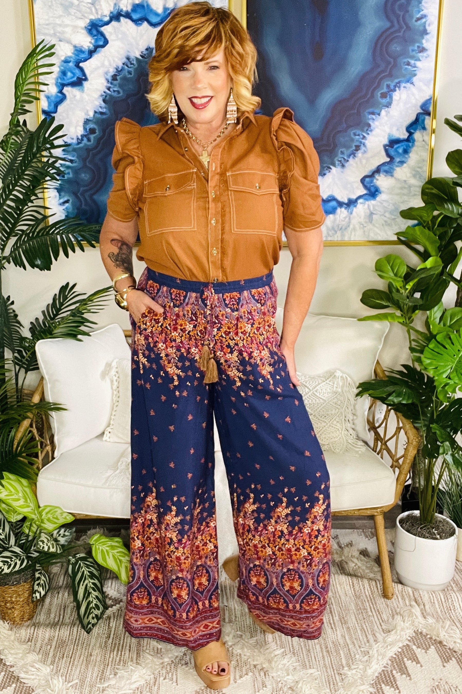 Boho For Days Pants - P182BL