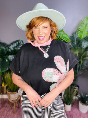 Petals In The Wind Mineral Wash French Terry Top