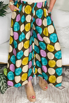 Circle Of Style Brown Mix Pants - P137BR