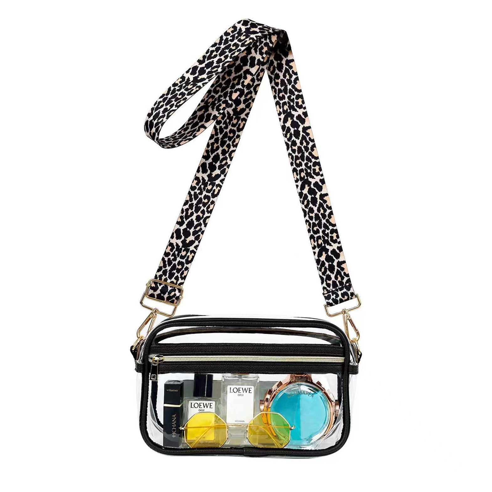 Kendall Leopard Stadium Camera Crossbody (3 Colors)