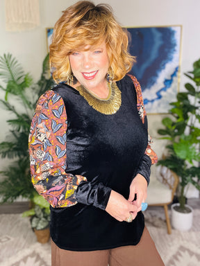 Velvet Crush Top - S949BK