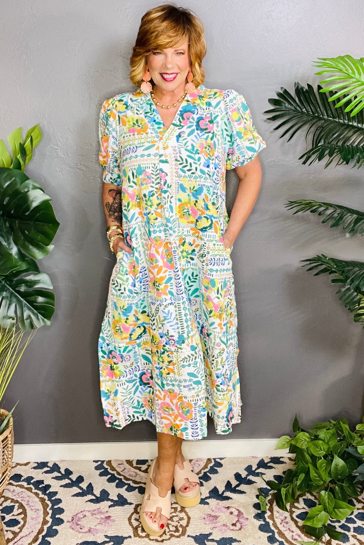 Obsessed With It Midi Dress with Pockets