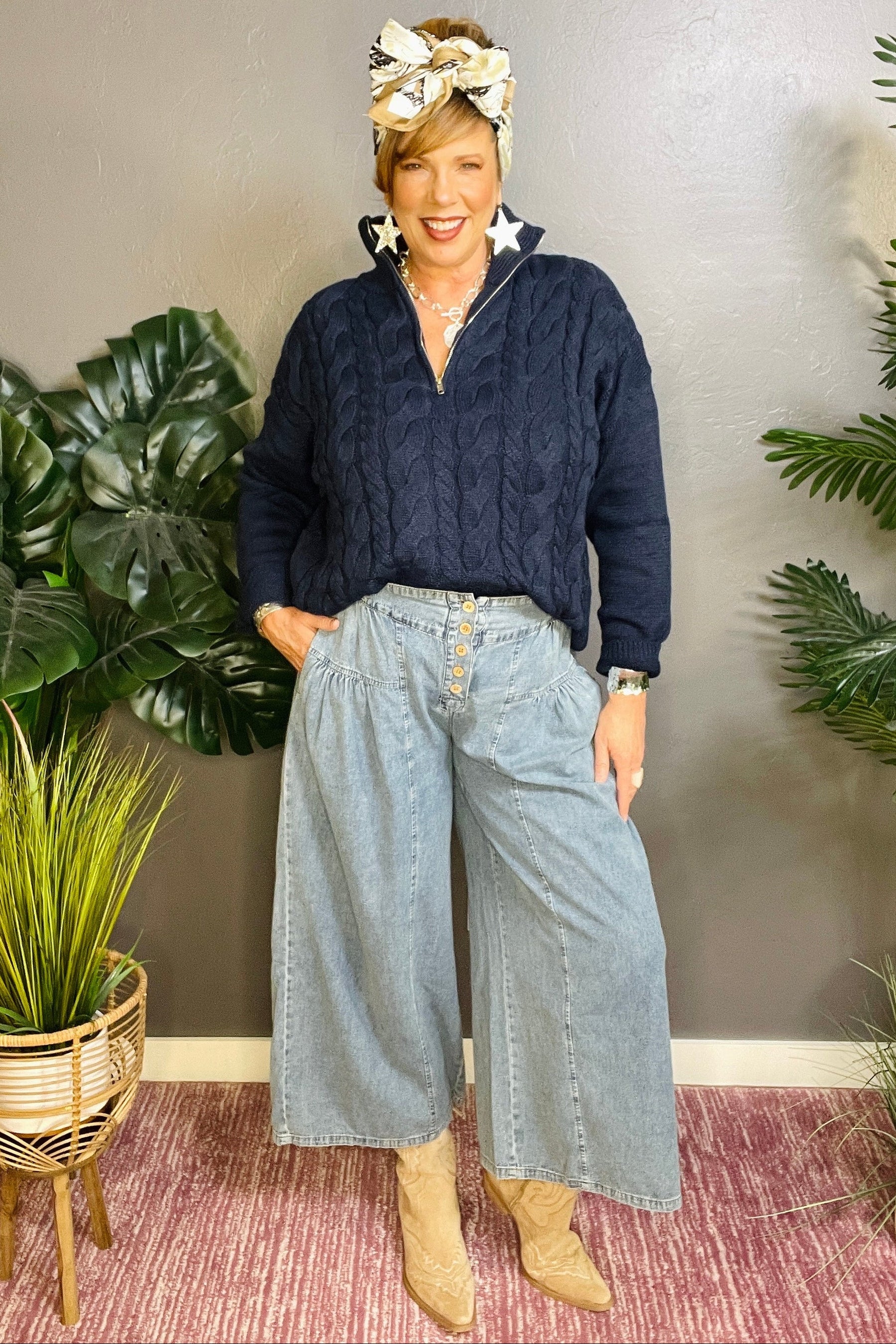 To The Club Cable Knit Sweater (4 Colors)