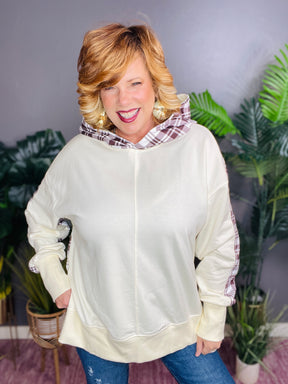 Cozy Plaid Days Sweatshirt