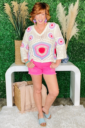 Power To The Pink Shorts - SHR005PK