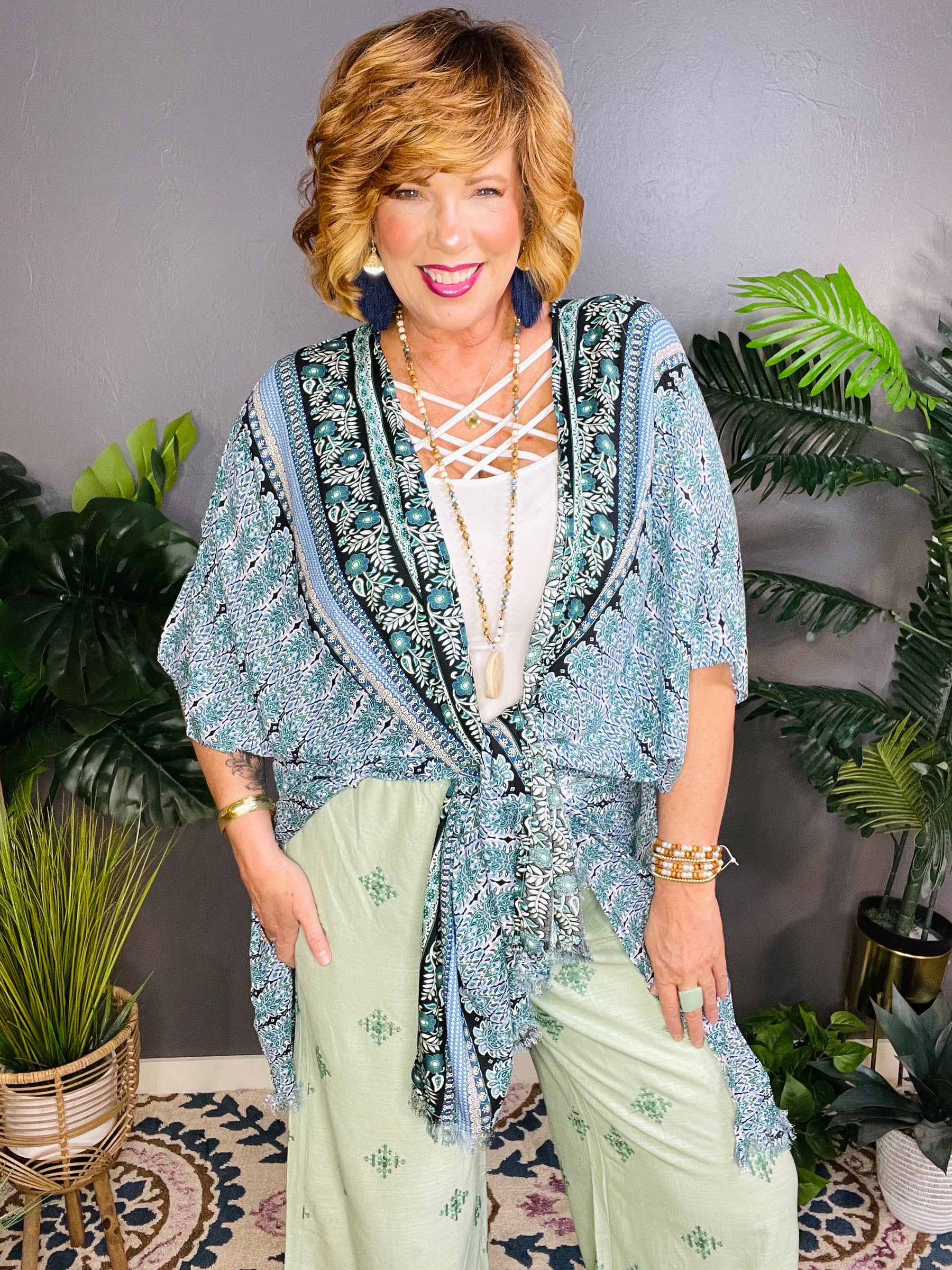 Paradise By The Sea Kimono - OT175GN