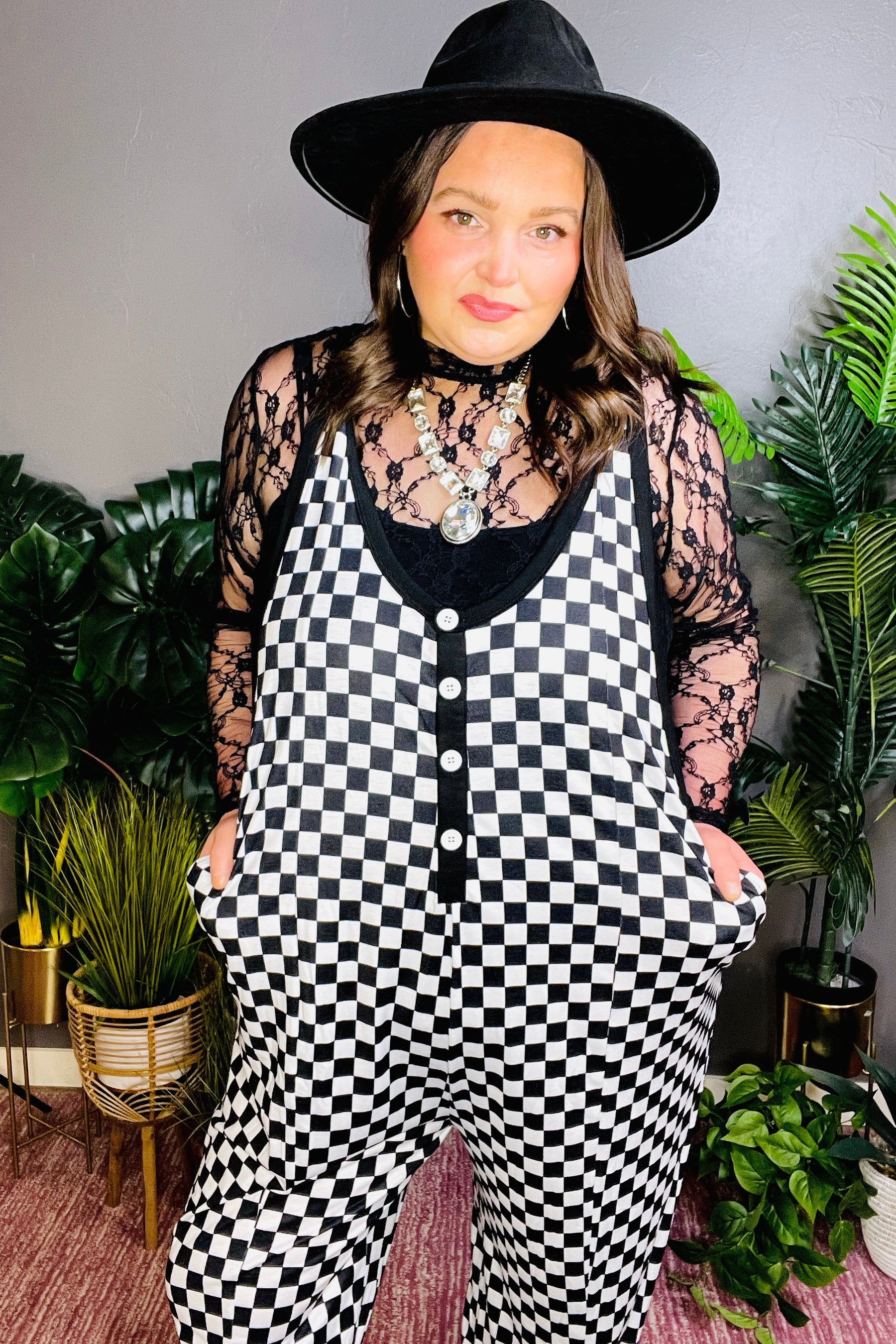Ready For Check In Jumpsuit - R018BW